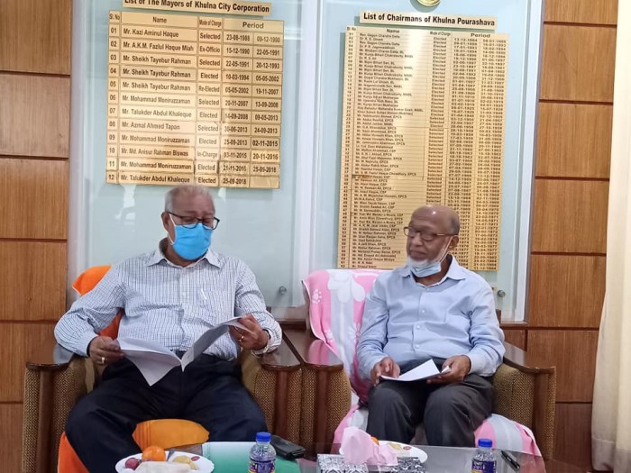 খুলনা সিটি কর্পোরেশনের মেয়র এর সাথে  বারভিডা প্রতিনিধিদলের আলোচনা